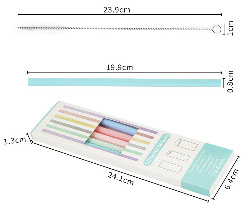 silicone collapsible straw